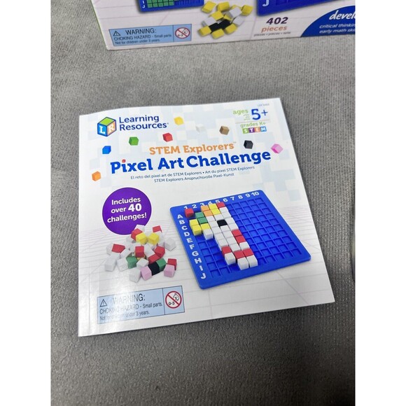 Learning Resources STEM Explorers Pixel Art Challenge Homeschool Kids Toy - Picture 4 of 8